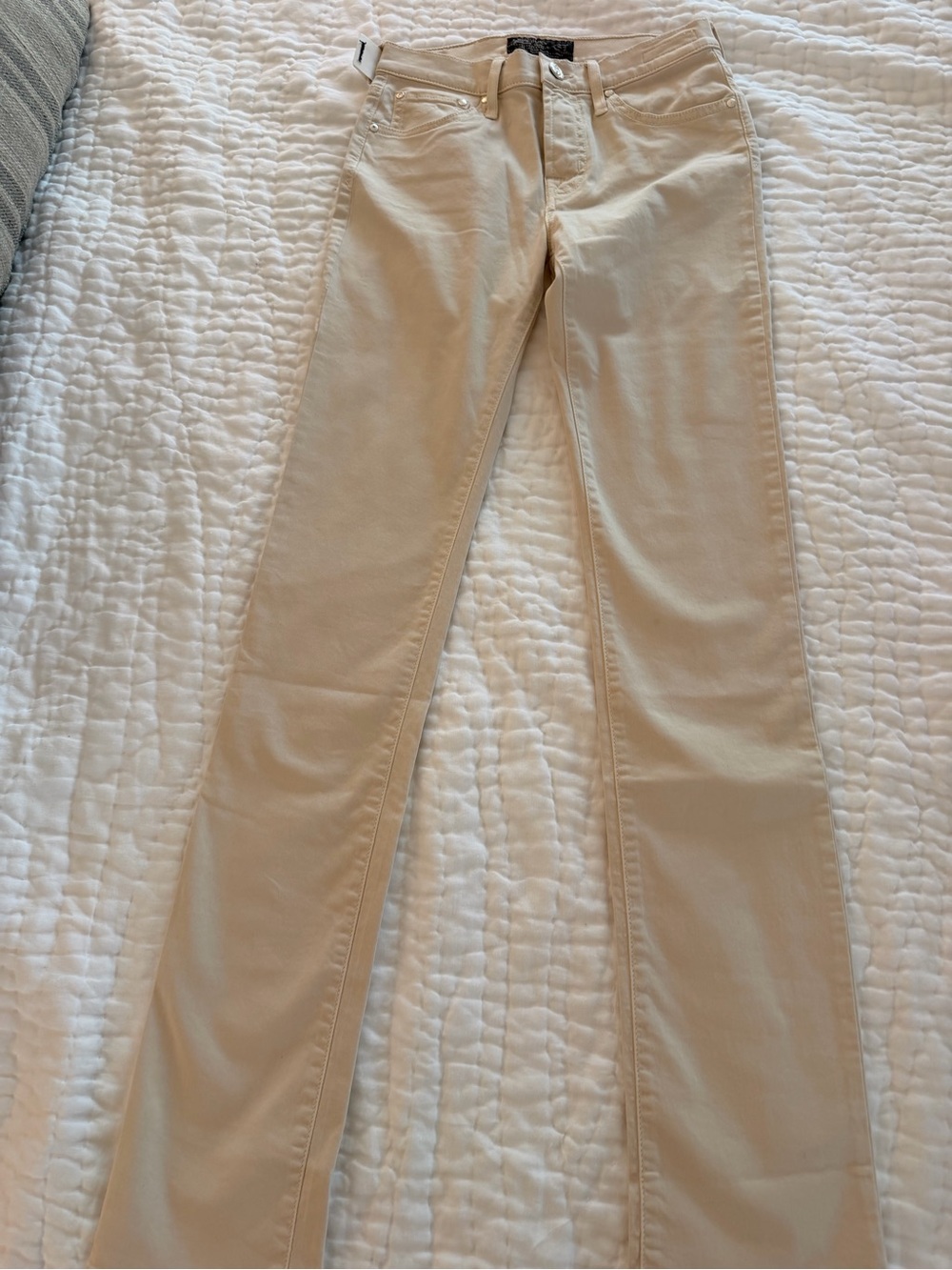 Jacob Cohen Women's Cream Straight Denim jeans 25x 30 NWT